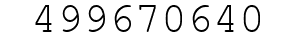 Number 499670640.