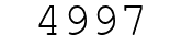 Number 4997.