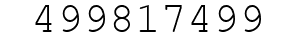 Number 499817499.