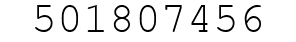 Number 501807456.