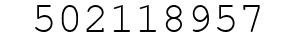 Number 502118957.
