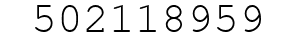 Number 502118959.