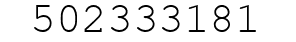 Number 502333181.