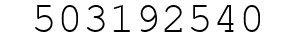 Number 503192540.