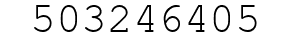 Number 503246405.