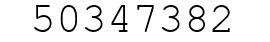 Number 50347382.