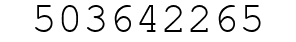 Number 503642265.