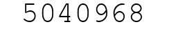 Number 5040968.