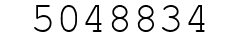 Number 5048834.