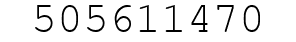 Number 505611470.