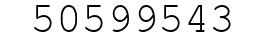 Number 50599543.