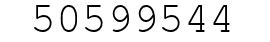Number 50599544.