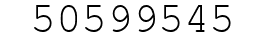 Number 50599545.