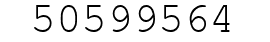 Number 50599564.