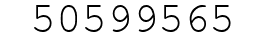 Number 50599565.