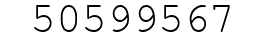 Number 50599567.