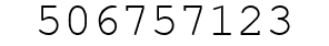 Number 506757123.