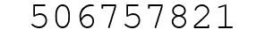 Number 506757821.
