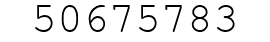 Number 50675783.