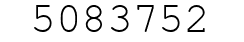 Number 5083752.