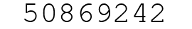 Number 50869242.