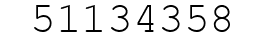 Number 51134358.