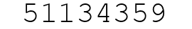 Number 51134359.