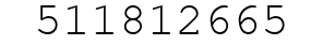 Number 511812665.