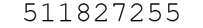 Number 511827255.