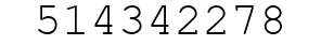 Number 514342278.