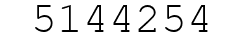 Number 5144254.