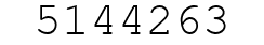 Number 5144263.