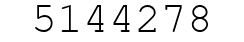 Number 5144278.