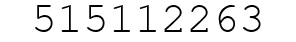 Number 515112263.