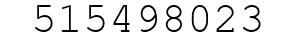 Number 515498023.