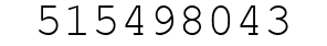 Number 515498043.