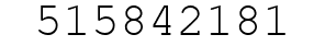 Number 515842181.