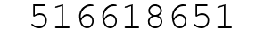 Number 516618651.