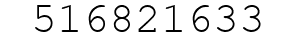 Number 516821633.