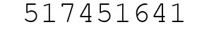 Number 517451641.