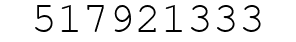 Number 517921333.