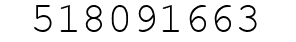 Number 518091663.