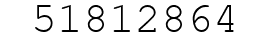 Number 51812864.