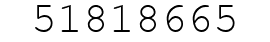 Number 51818665.