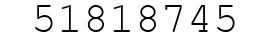 Number 51818745.