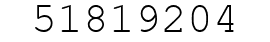 Number 51819204.