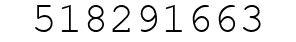 Number 518291663.