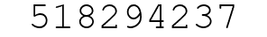 Number 518294237.