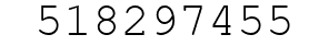 Number 518297455.