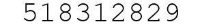 Number 518312829.